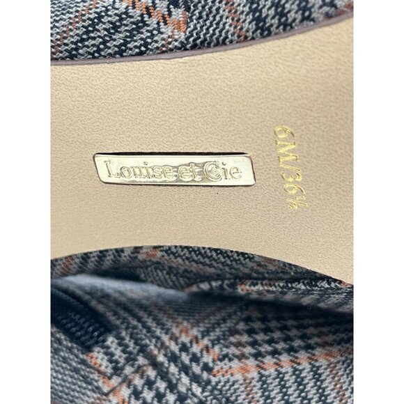 Louise Et Cie Shiro Womens Plaid Ankle Booties Tassel & Side Zipper Plaid/ Black - Picture 4 of 10